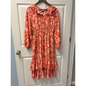Orange And Cream Universal Thread Maxi Dress XS35